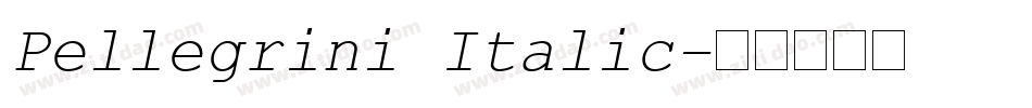 Pellegrini Italic字体转换